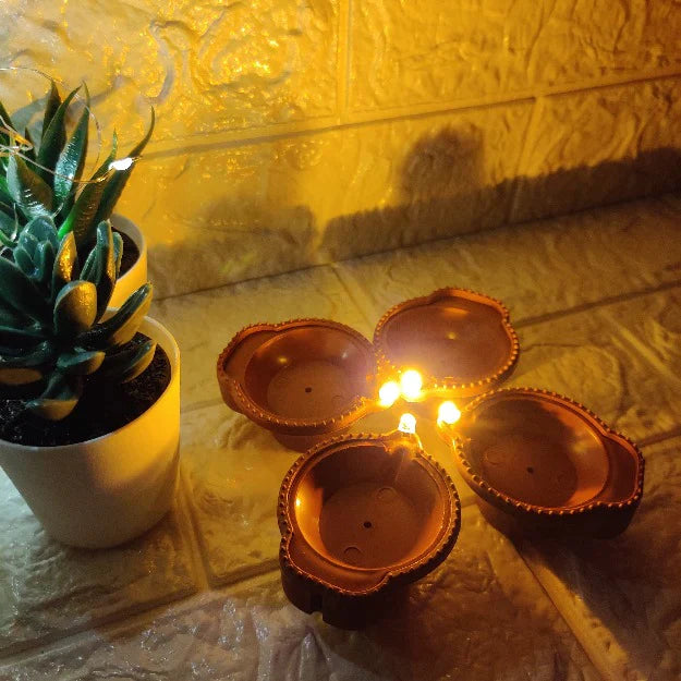 LED Water Sensor Diyas (Pack of 24 and 12)
